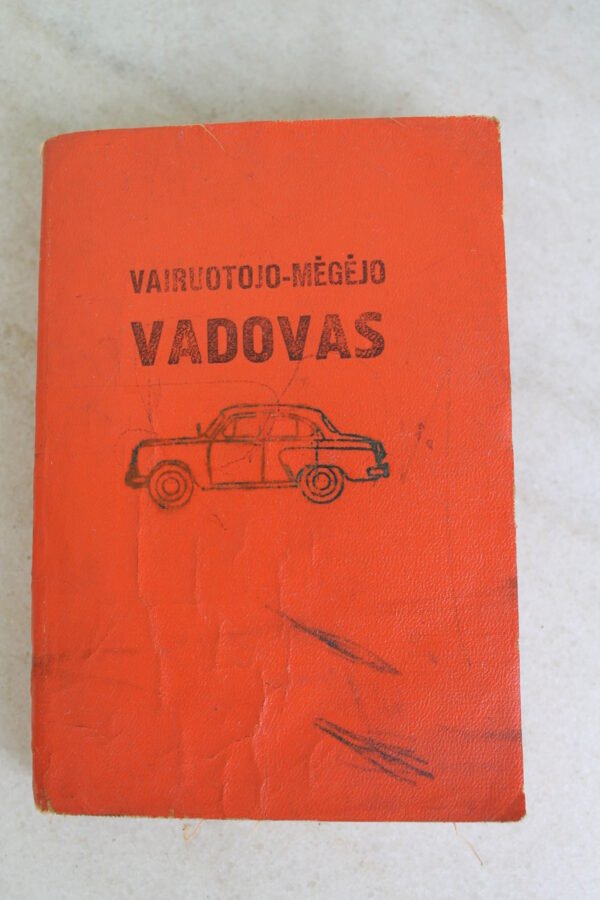 Vairuotojo megejo vadovas. 1960 m. Kaina 13