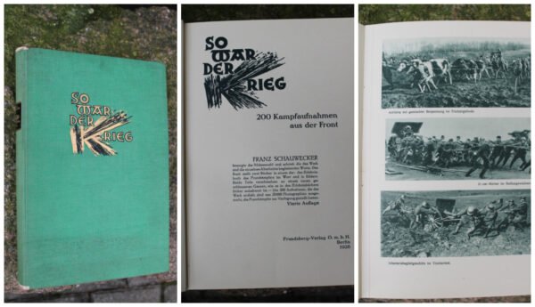 Knyga karine tematika So war der Krieg, 1928 m. Kaina 58