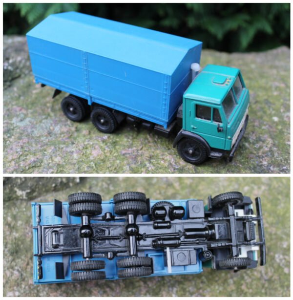 Tarybiniais laikais pagamintas modeliukas Kamaz, 1:43. Kaina 37