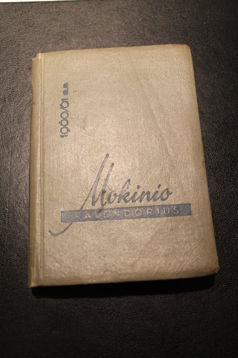 Kalendorius. Mokinio kalendorius. 1960/61 m.m.. Kaina 13 Eur.