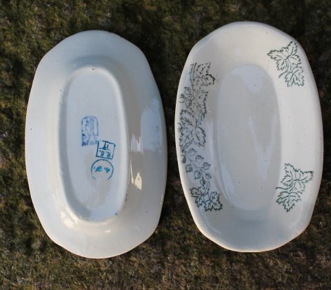 Muilinė, muilinės, lėkštutės. Rygos porceliano fabrikas. 5 vnt. Kaina po 12