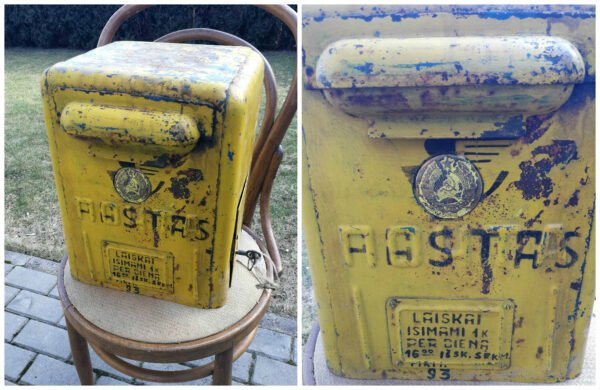 Pašto dėžė tarybinių laikų su LTSR herbu. Kaina 287