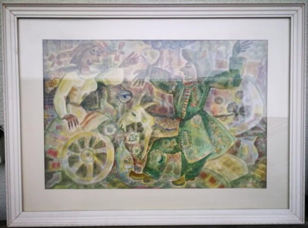 Paveikslas Užgavėnės, P. Porutis. 2008. Kaina 455