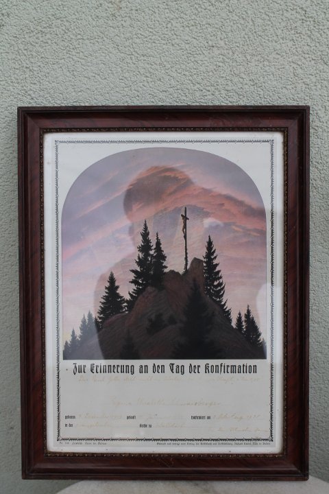 Kriksto baznytinis proginis paveikslelis, 1928 m. Kaina 16 Eur.