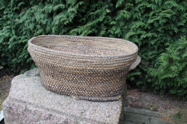 Pintinė antikvarinė malkoms, pintas indas, karbija, pinta bamblė. Kaina 43