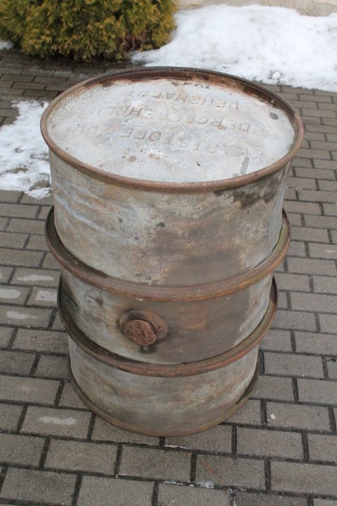 Bačka 1943 m. Wehrmacht Kraftstoff Fass 200L II PK. Vokietija  Kaina 113