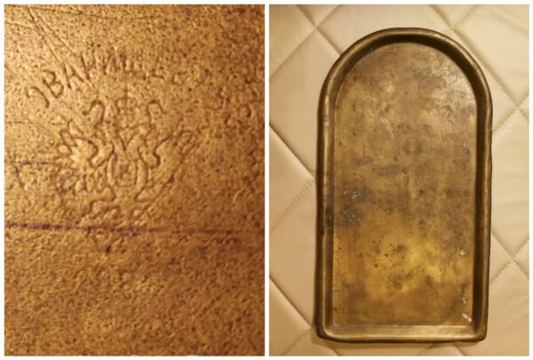 Padėklas samovaro antikvarinis, carinės Rusijos imperijos laikų. Kaina 68