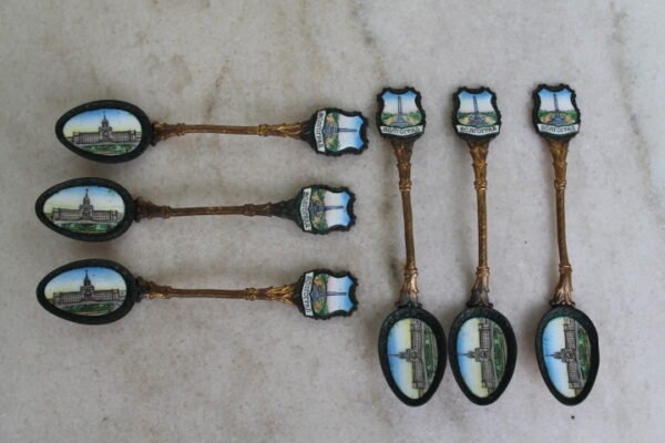 Šaukštelis kolekcinis, sovietinis, tarybinių laikų, VOLGOGRAD. LIKO 4 vnt. Kaina po 8