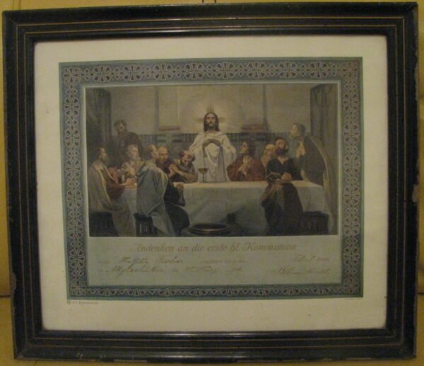 Paveikslėlis antikvarinis, 1918 m. - krikšto proga. Kaina 52