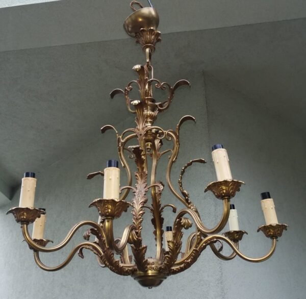 Šviestuvas bronzinis, antikvarinis. Kaina 287