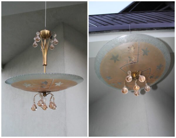 Sviestuvas su stikliniais burbulais. Kaina 182 Eur.