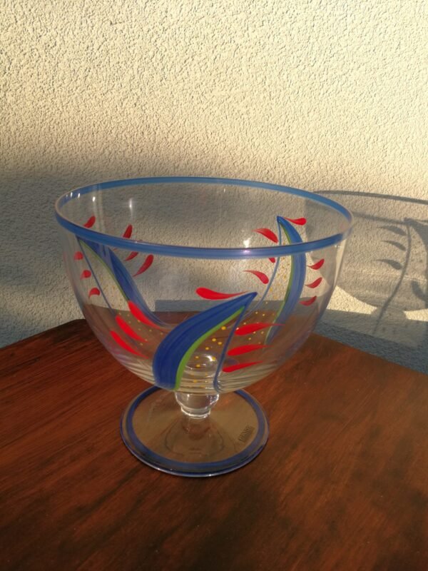 Vaza-taurė, sausaininė, saldaininė tapyta. GENSE design. Kaina 28