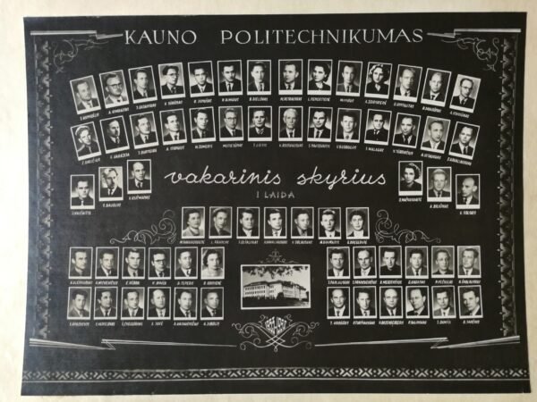 Vinjete Kauno politechnikumo I-oji laida, 1953-1958 m. Kaina 62