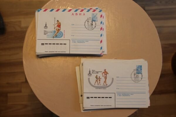 Kolekciniai vokai. Maskvos olimpiada, 1980 m. Kaina po 3