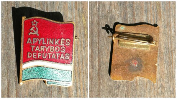 Ženklelis Apylinkės tarybos deputatas. Kaina 16