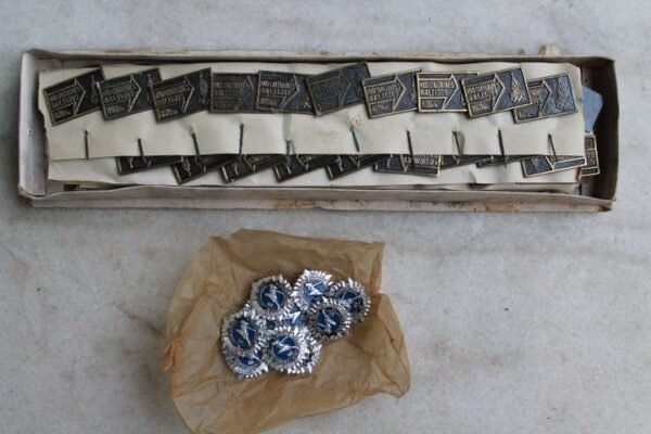 Ženkleliai sporto tema sovietiniai, tarybinių laikų. Nenaudoti. Kaina po 1