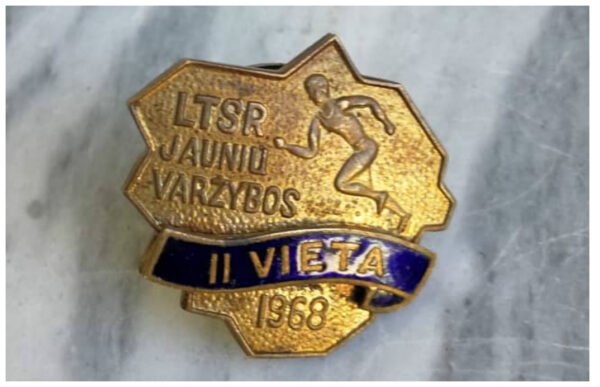 Zenklelis LTSR jauniu varzybos II vieta, 1968 m. su emale. Kaina 21