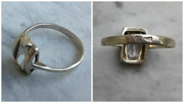Žiedas sidabrinis 925 prabos. Kaina 28