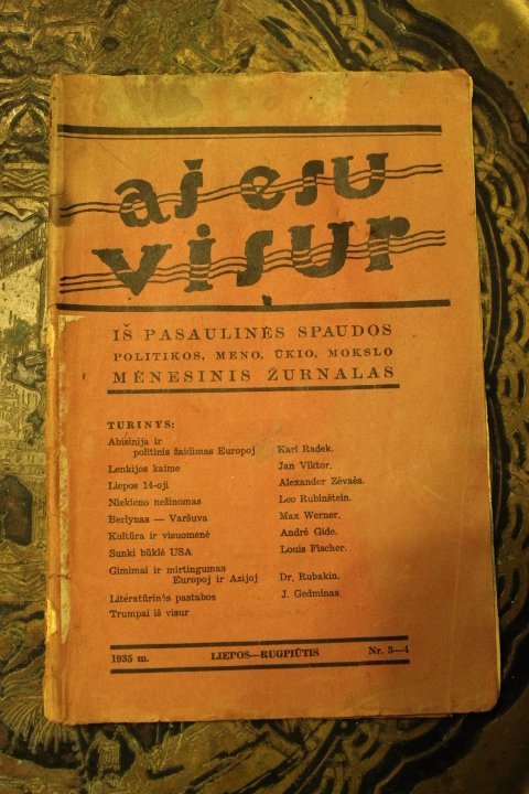 Zurnalas, 1935 m. Kaina 4 Eur.