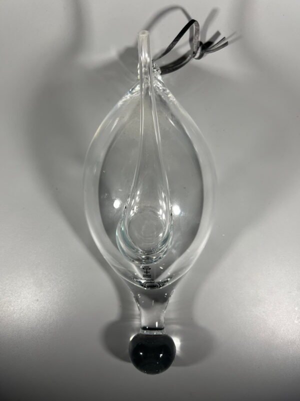 Barometras stiklinis, pakabinams orų nustatymui SKRUFF Sweden Exclusively Hand Crafted. Ilgis 24 cm. Kaina 23