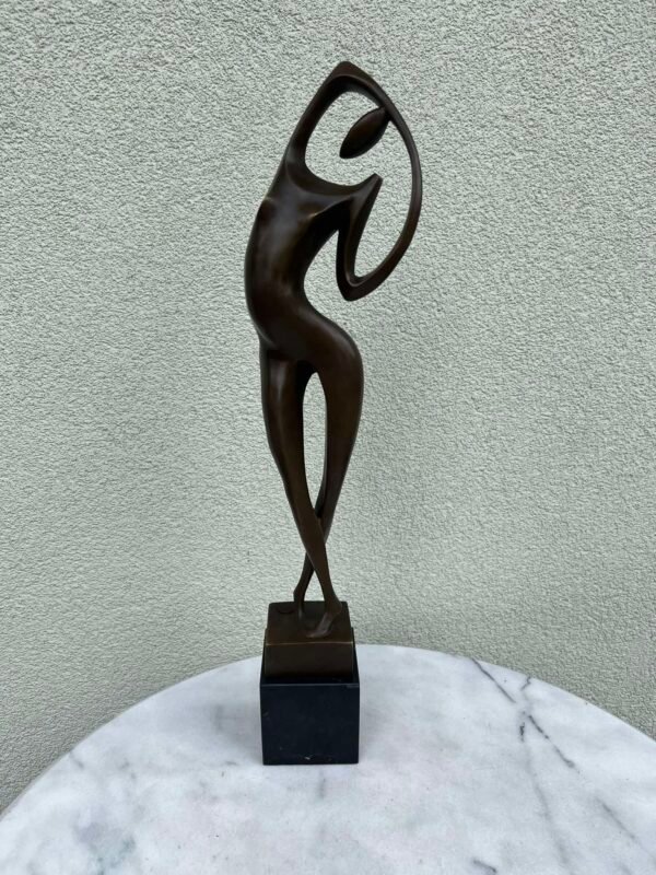 Statula, statulėlė bronzinė Modern art stiliaus Moteris, autorius Max Milo. Kaina 258