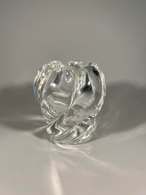 Vaza storo presuoto stiklo, Mid-century modern stiliaus. Autorinė. Gali būti ir stiklinė žvakidė. Kaina 18