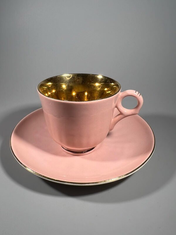 Puodelis su lėkštute porcelianiniai Figgjo Flint. Made in Norway, espresso. Talpa 90 ml. Kaina 16