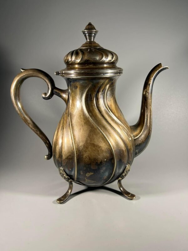 Arbatinukas, arbatinis, kavinukas sidabruotas, antikvarinis. Kaina 48