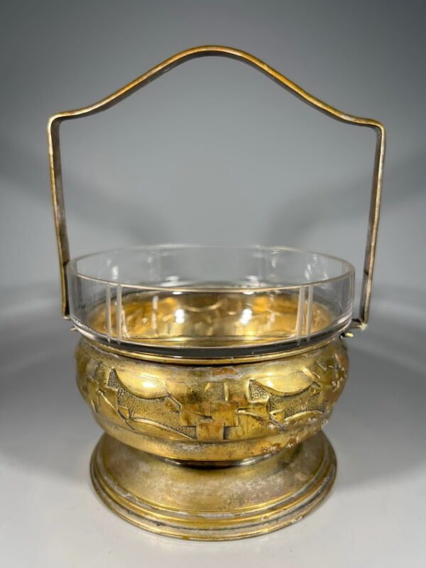 Indas su rankena ir stiklu, antikvarinis. Kaina 48