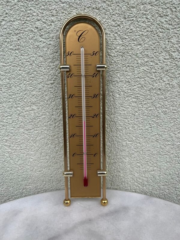 Termometras bronzinis, stilingas, veikiantis. Kaina 28