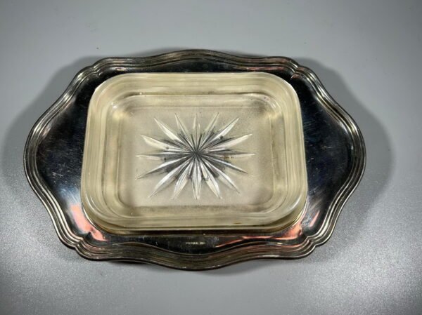 Muilinė ar indas antikvarinis, sidabruotas. Prima N.S. Kaina 38