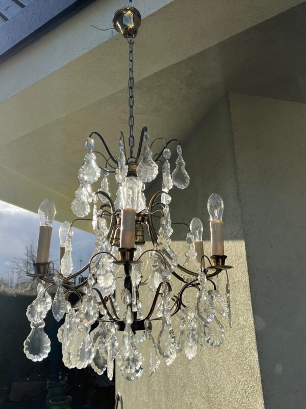 Šviestuvas krištolinis, Rokoko stiliaus. Švedija. Kaina 368