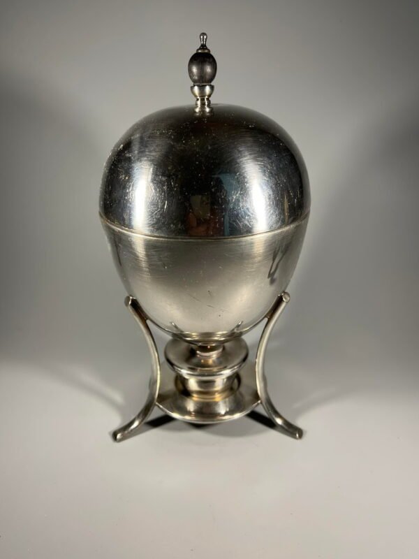 Indas, katilas kiaušiniams virti sidabruotas, antikvarinis. Kaina 218