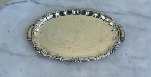 Padėkliukas sidabruotas, antikvarinis. Kaina 12