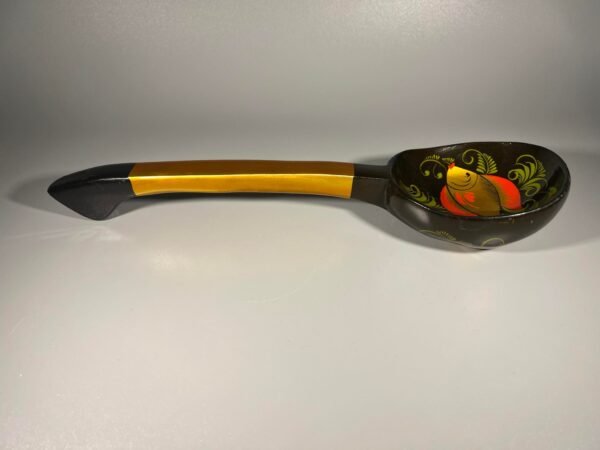 Šaukštas, samtis medinis, tapytas rusiškas, tarybinių laikų. Kaina 23