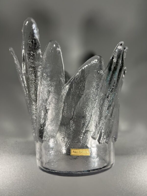 Vaza, žvakidė vintažinė krištolinė, stiklinė Full Crystal, dizaineris Christer Sjögren for Lindshammar, Švedija. Kaina 28