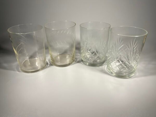 Stiklinės sovietinės, tarybinių laikų. Kaina po 4