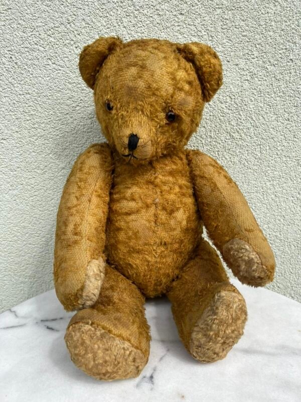Meškinas, meškiukas, teddy bear didelis, antikvarinis. Aukštis 50 cm. Kaina 228