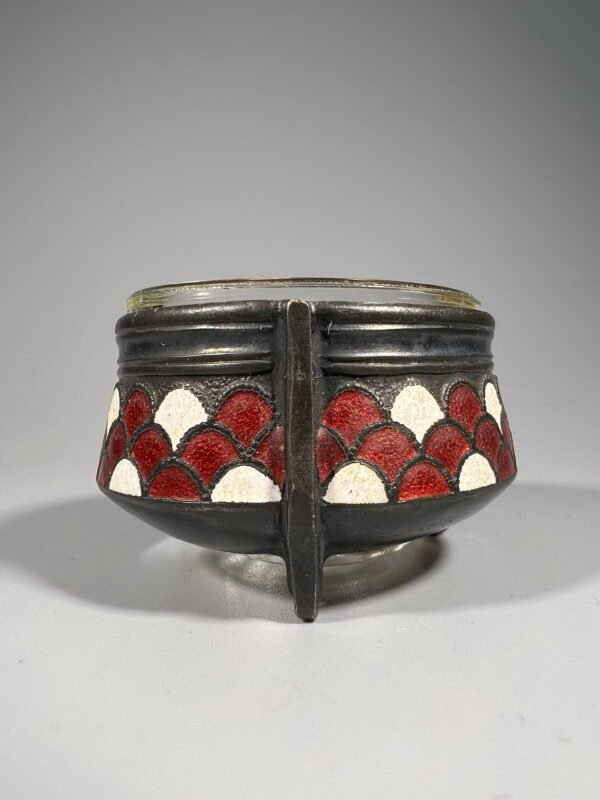 Druskinė emaliuota melchiorinė, tarybinių laikų. Fabrikas 6ЮММЕТ. Kaina 33