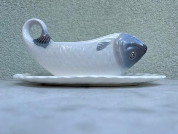 Padažinė Žuvis laivas antikvarinė, tarpukario laikų Waechtersbach. Vokietija. Kaina 73