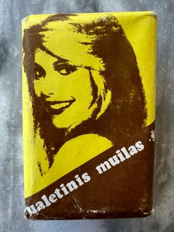 Tualetinis muilas ŠYPSENA, Gost 1978 m. Liet. TSR valst. agropramoninis k-tas, Vilniaus aliejaus ir riebalų G/S, Panevėžio muilo fabrikas. Nenaudotas. Kaina 13