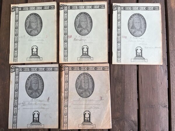 Sąsiuvinys tarpukario Lietuvos laikų. Kaina po 15