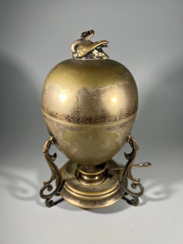 Indas, katilas kiaušiniams virti sidabruotas, antikvarinis. Kaina 158