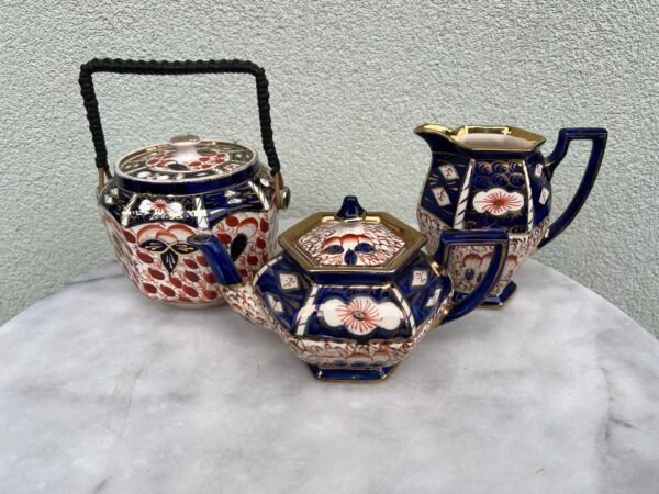 Indai, antikvariniai, arbatos rinkinys ARTHUR WOOD IMARI/GAUDY QUEEN PATTERN 1629 . ENGLAND. 1930 m. Kaina 83 už viską.