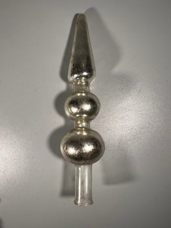 Eglutės žaisliukas, viršūnė stiklinė, tarybinė, sovietinių laikų. Kaina 8