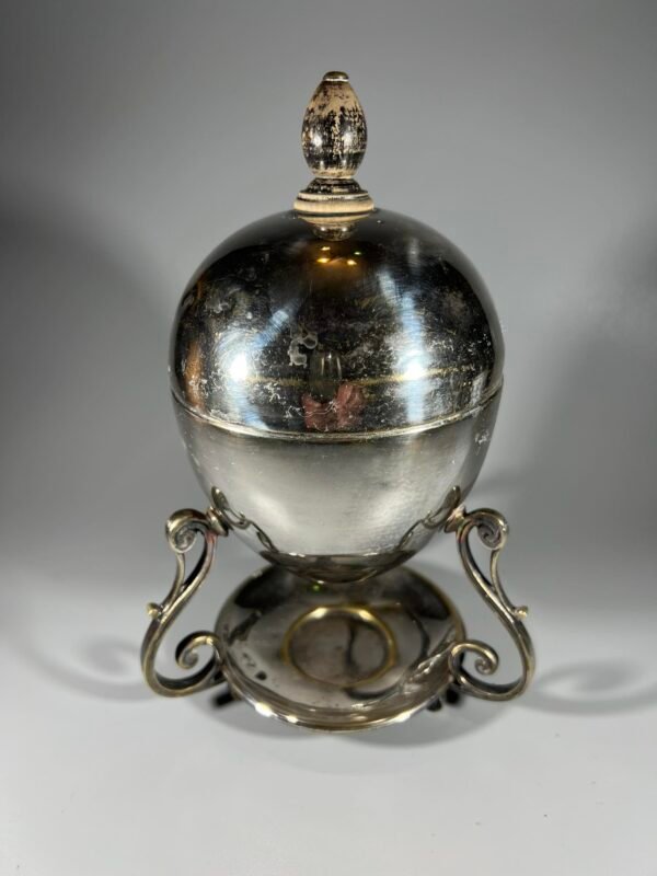Indas, katilas kiaušiniams virti sidabruotas, antikvarinis. Kaina 138