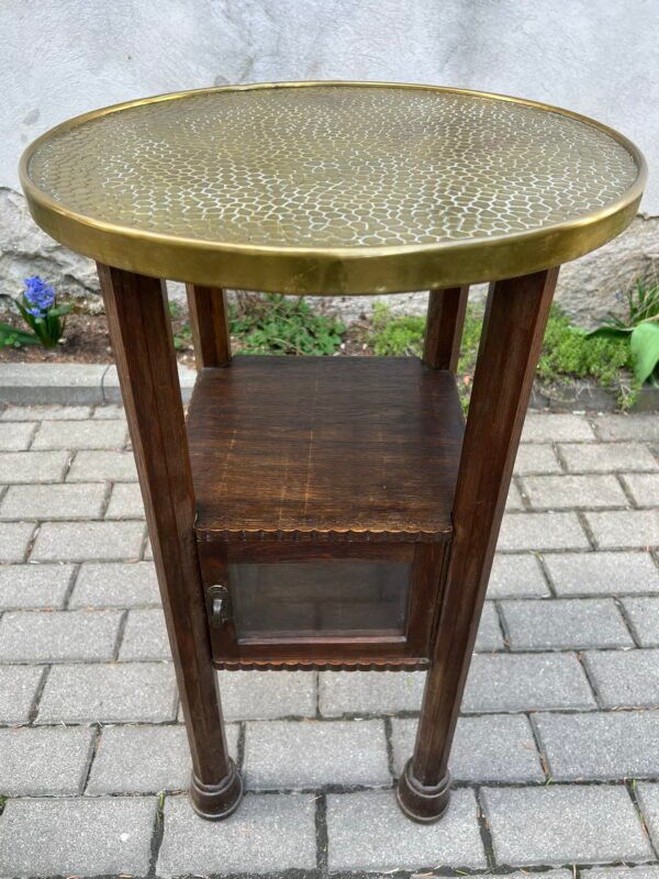 Staliukas, stalas su spintele antikvarinis, tarpukario laikų. Vokietija. Kaina 206