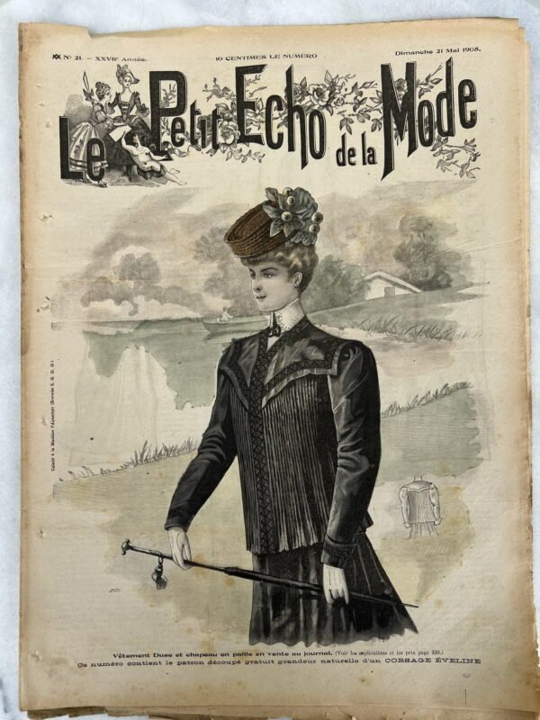Žurnalas Le Petit Écho de la Mode, prancūziškas, antikvarinis. 1905 m. Kaina 18