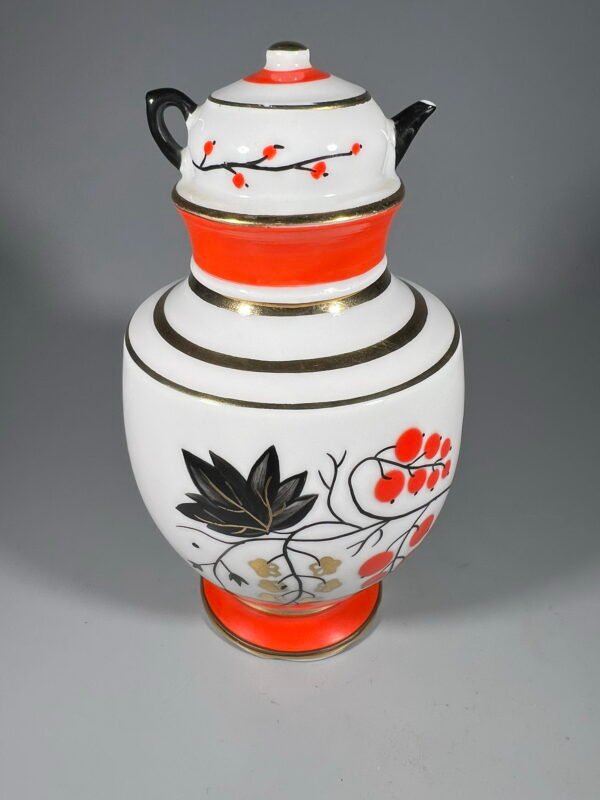 Samovaras, indas arbatžolėms porcelianinis LFZ, sovietinis, tarybinių laikų skirtas eksportui. Kaina 43