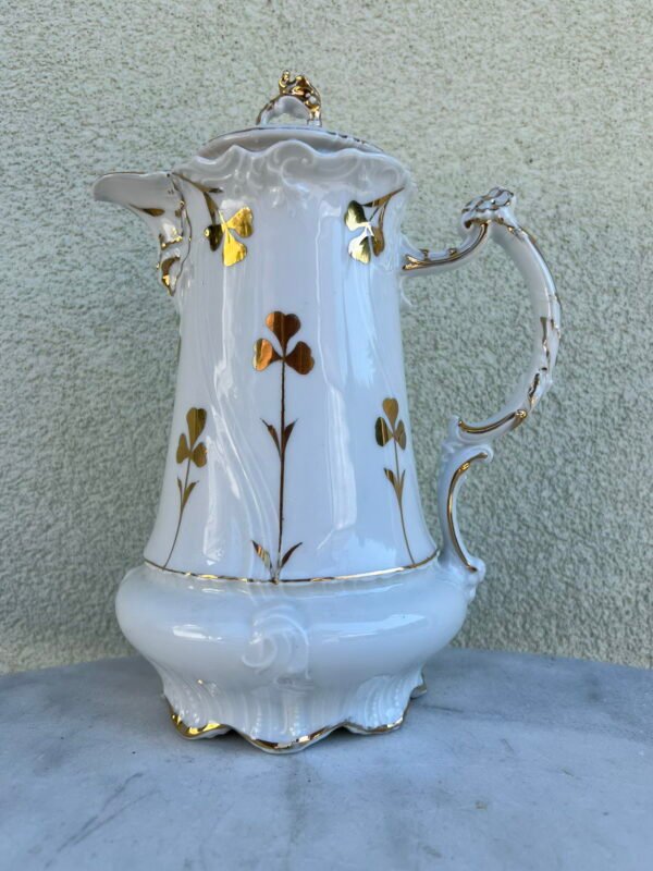 Arbatinukas, indas šokoladui antikvarinis, porcelianinis C. Tielsch and Company (C.T.). 1890 – 1914 m. Kaina 53